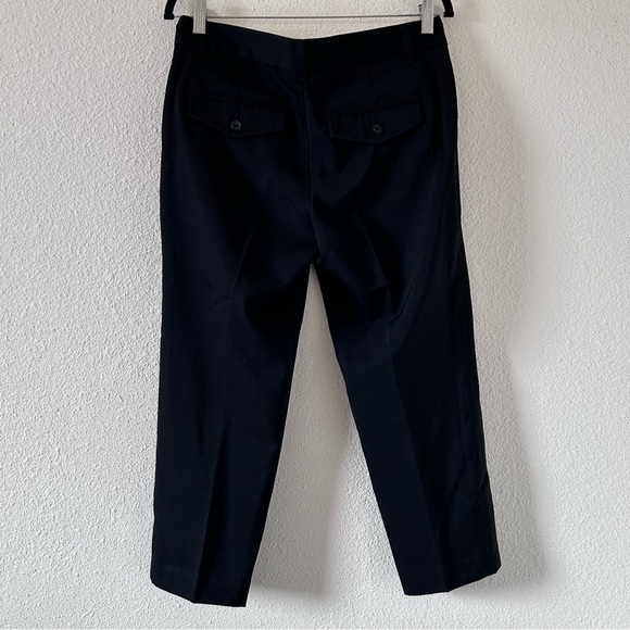 BANANA REPUBLIC Women 100% Wool Ankle Dress Pants 6 Black Ryan Fit Work Wear - Picture 5 of 9